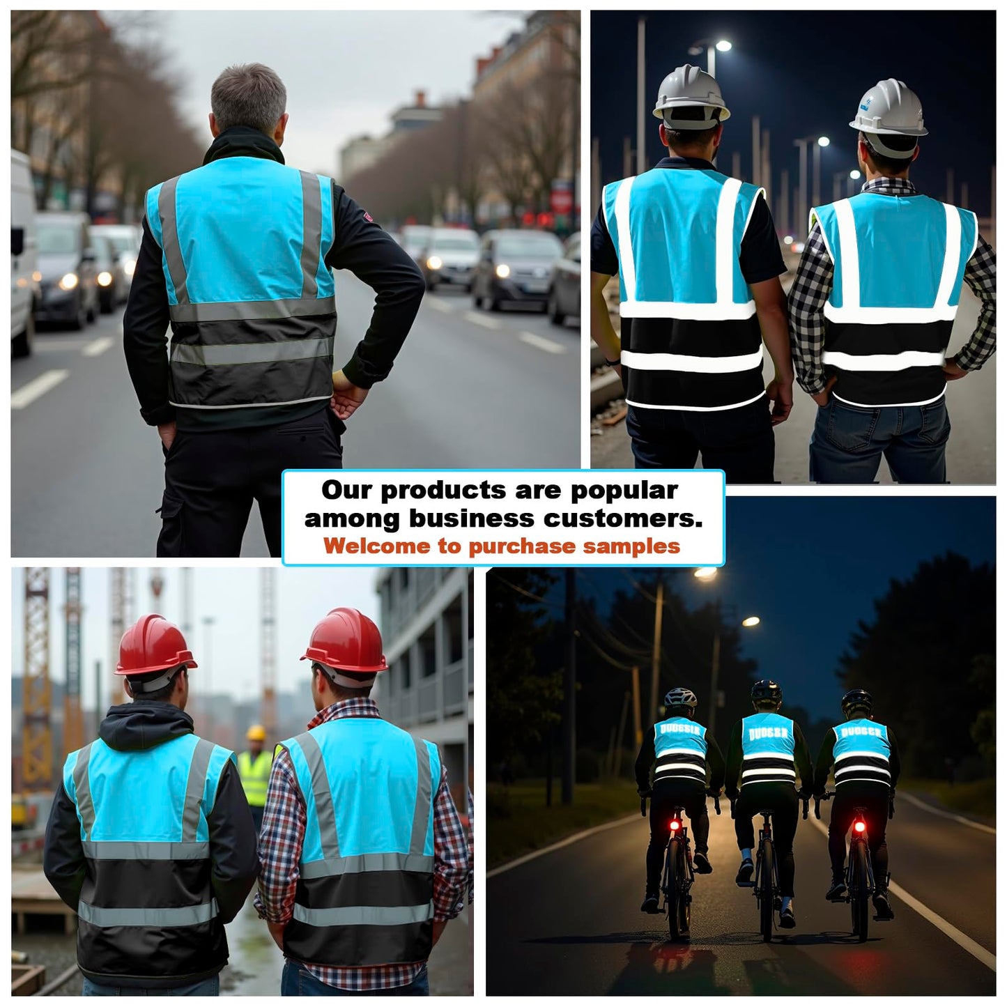 Shmimy Custom Safety Vest Class 2 High Visibility Reflective Vest 6 Pocket