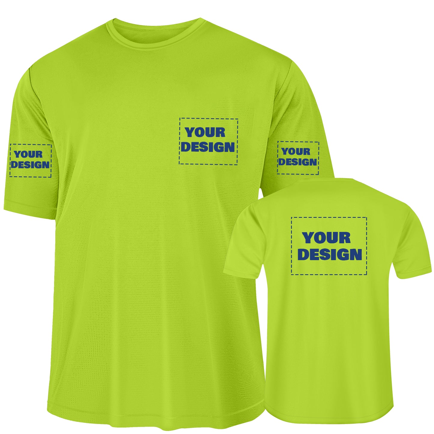 Shmimy Custom Men’s Dry Fit Workout Shirts Moisture Wicking Short Sleeve Athletic Work T-Shirts