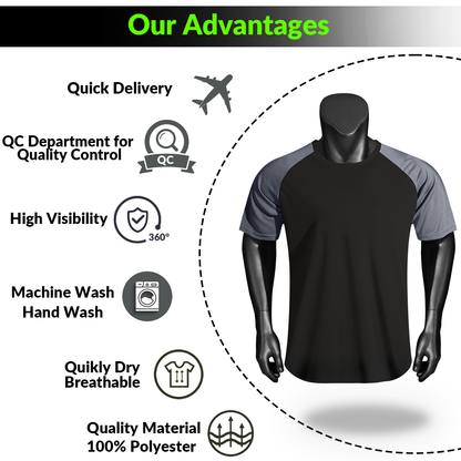 Shmimy Custom Men’s Dry Fit Workout Shirts Moisture Wicking Short Sleeve Athletic Work T-Shirts