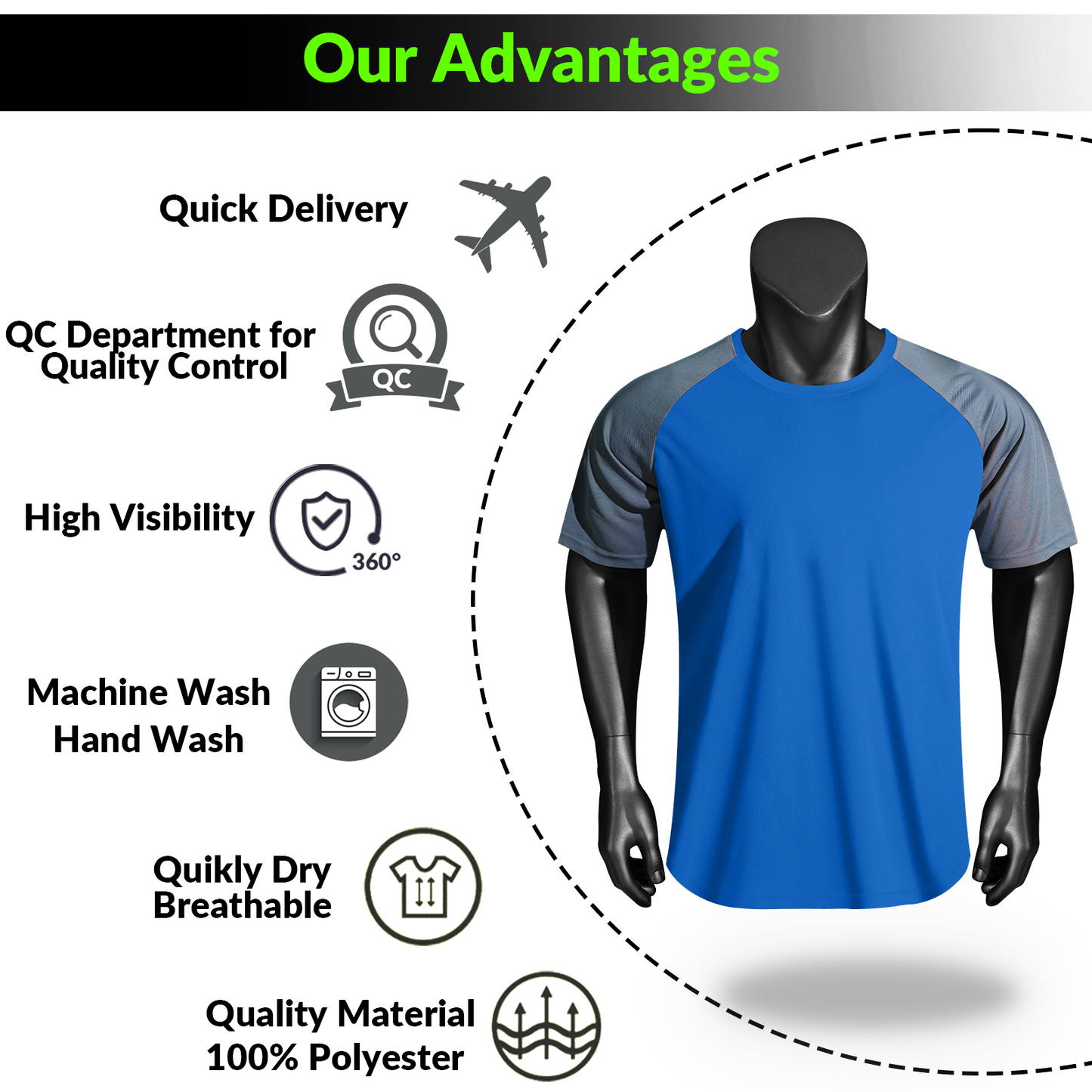 Shmimy Custom Men’s Dry Fit Workout Shirts Moisture Wicking Short Sleeve Athletic Work T-Shirts