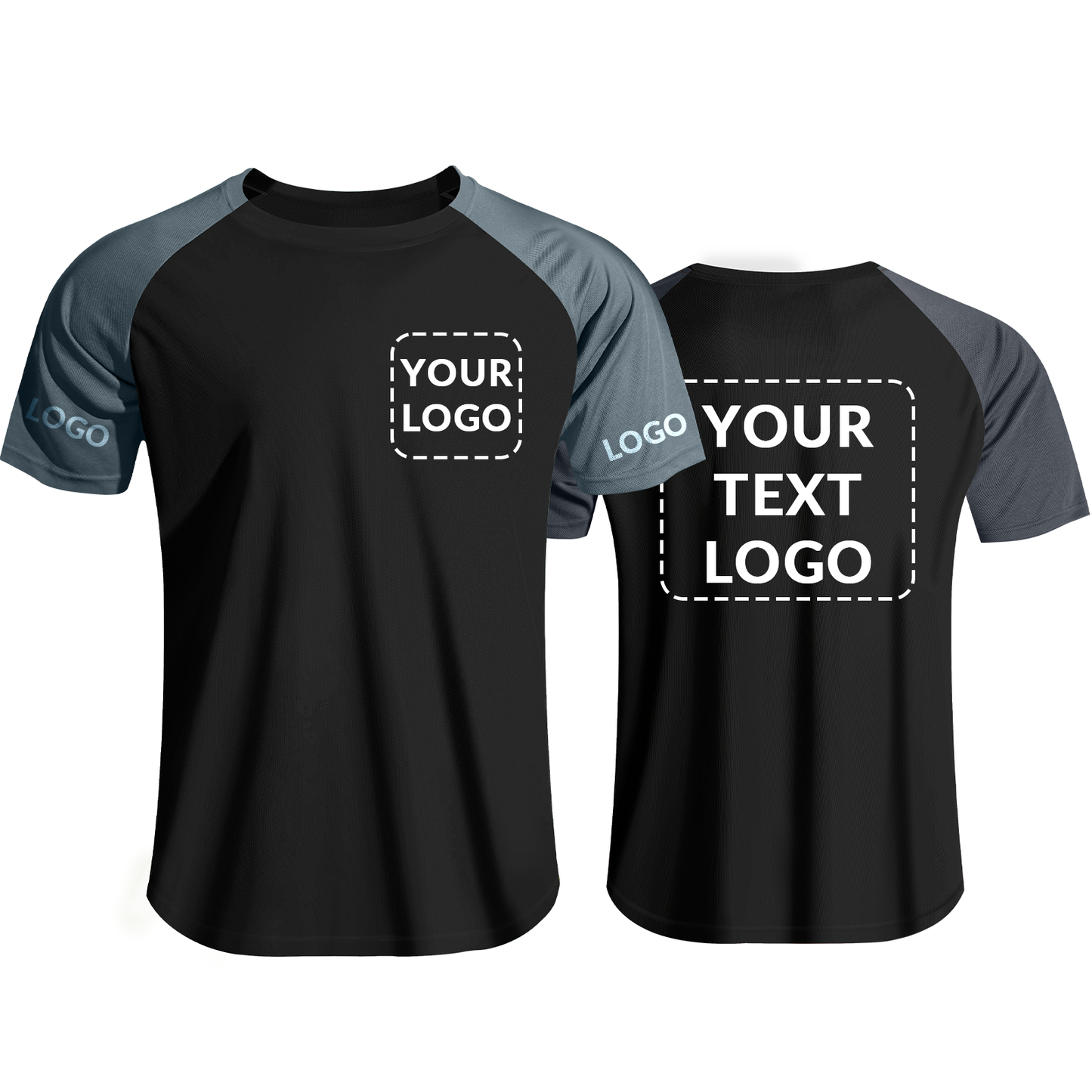 Shmimy Custom Men’s Dry Fit Workout Shirts Moisture Wicking Short Sleeve Athletic Work T-Shirts