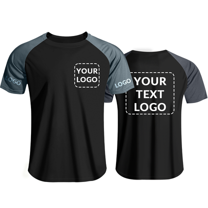Shmimy Custom Men’s Dry Fit Workout Shirts Moisture Wicking Short Sleeve Athletic Work T-Shirts