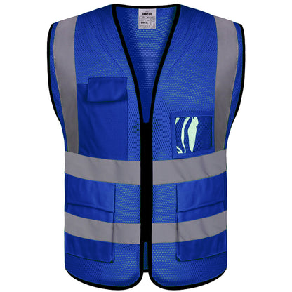 Custom Logo Reflective Mesh Safety Vest | High Visibility | Work & Outdoor Safety Gear