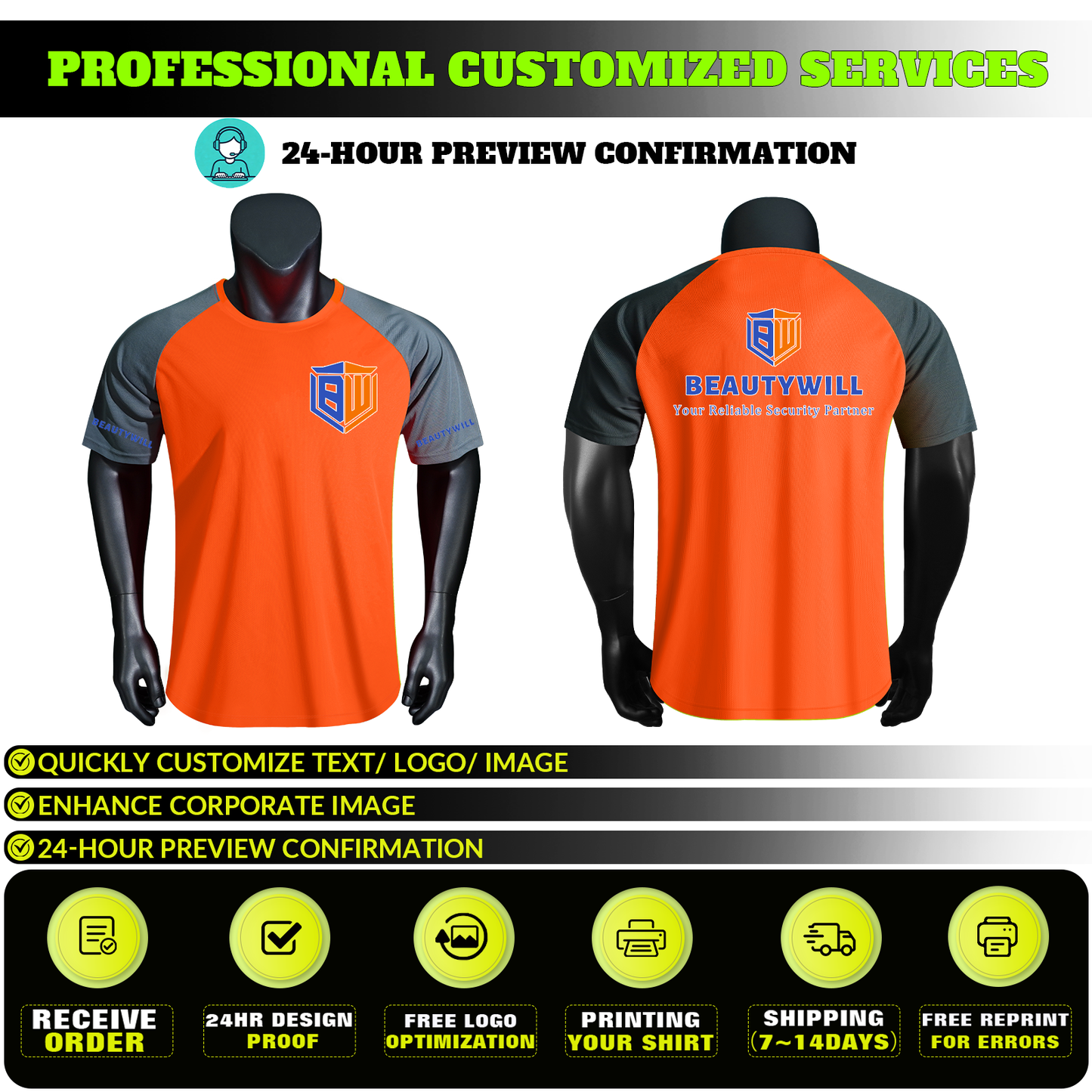 Shmimy Custom Men’s Dry Fit Workout Shirts Moisture Wicking Short Sleeve Athletic Work T-Shirts