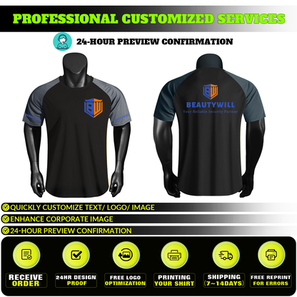 Shmimy Custom Men’s Dry Fit Workout Shirts Moisture Wicking Short Sleeve Athletic Work T-Shirts