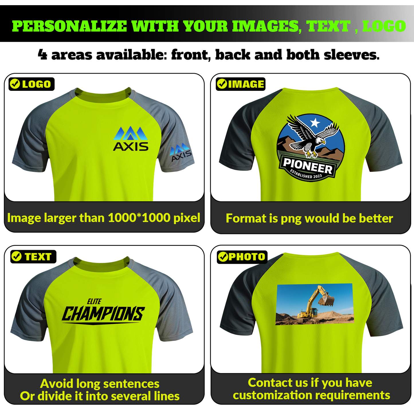 Shmimy Custom Men’s Dry Fit Workout Shirts Moisture Wicking Short Sleeve Athletic Work T-Shirts