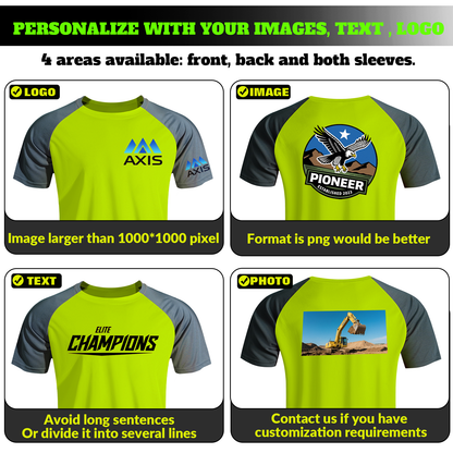Shmimy Custom Men’s Dry Fit Workout Shirts Moisture Wicking Short Sleeve Athletic Work T-Shirts