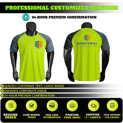 Shmimy Custom Men’s Dry Fit Workout Shirts Moisture Wicking Short Sleeve Athletic Work T-Shirts