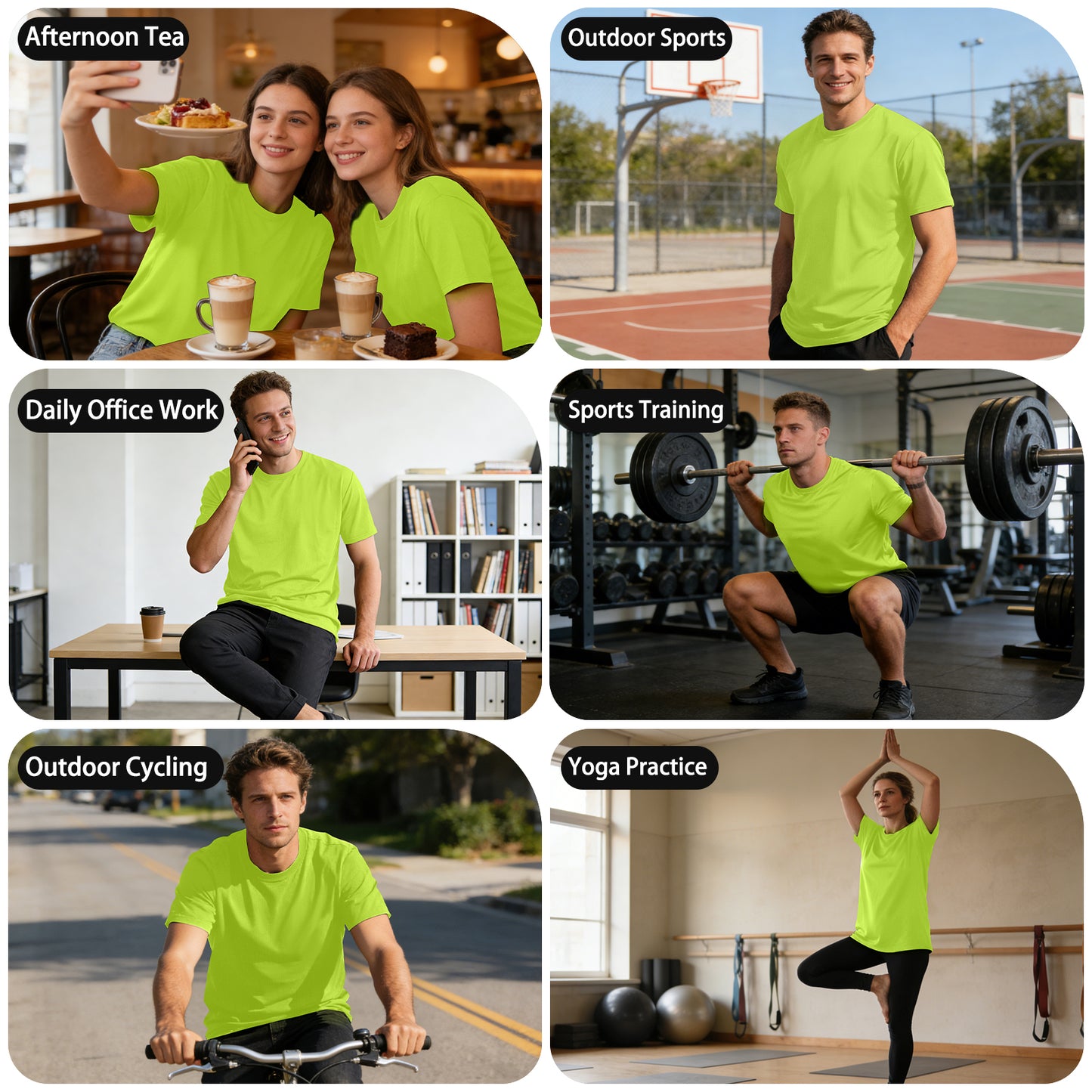 Shmimy Custom Men’s Dry Fit Workout Shirts Moisture Wicking Short Sleeve Athletic Work T-Shirts