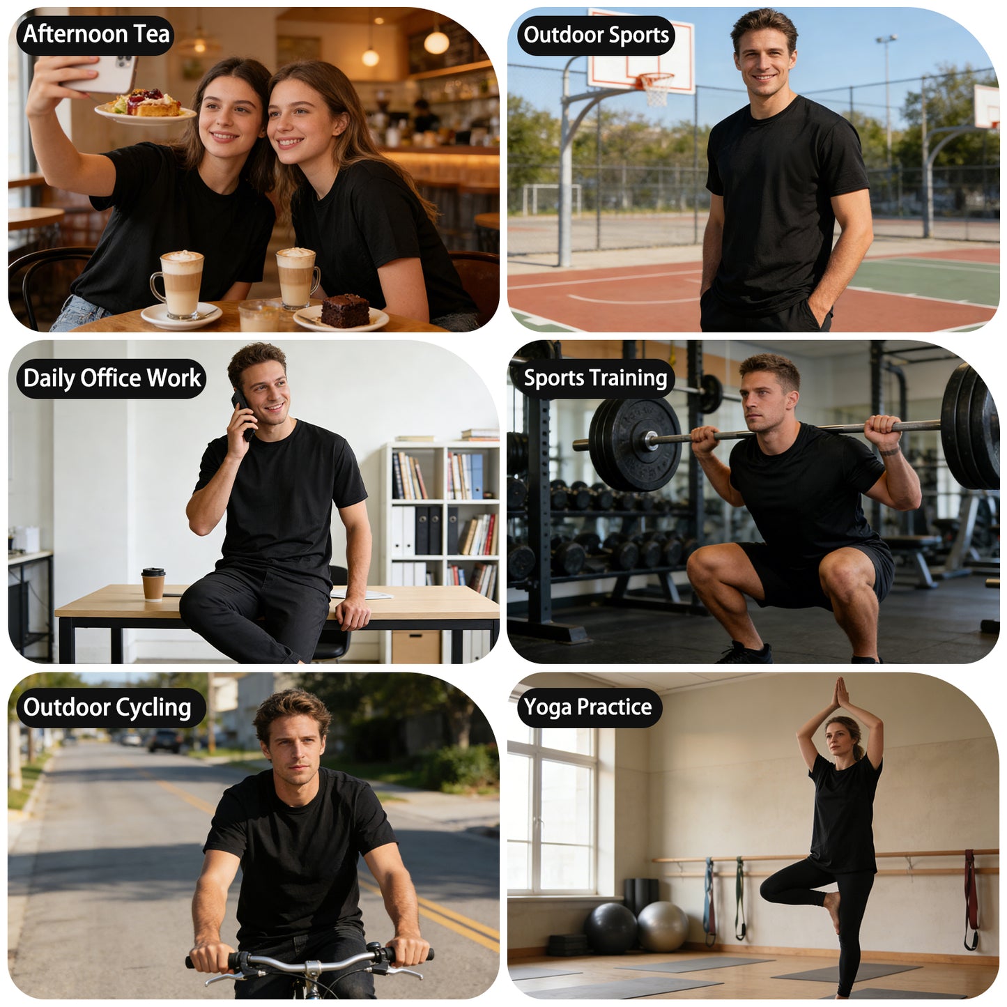 Shmimy Custom Men’s Dry Fit Workout Shirts Moisture Wicking Short Sleeve Athletic Work T-Shirts