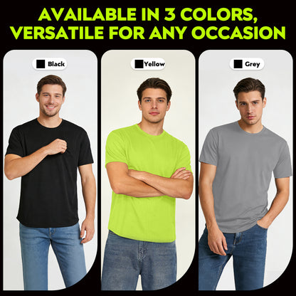 Shmimy Custom Men’s Dry Fit Workout Shirts Moisture Wicking Short Sleeve Athletic Work T-Shirts
