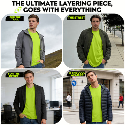Shmimy Custom Men’s Dry Fit Workout Shirts Moisture Wicking Short Sleeve Athletic Work T-Shirts