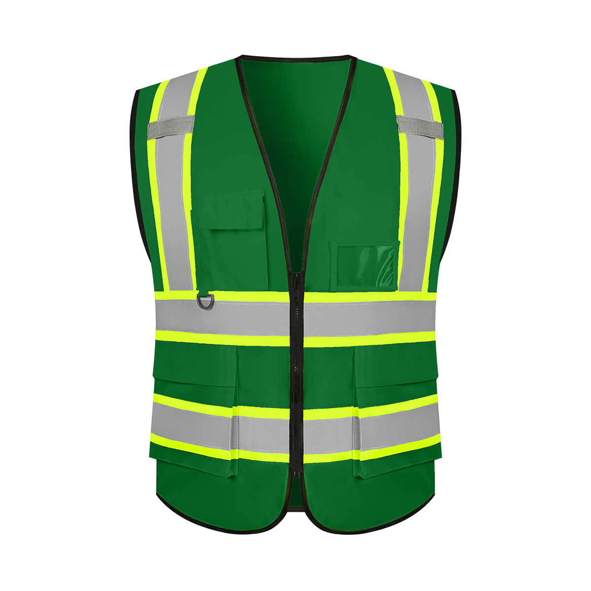 Shmimy Custom Safety Vest with 5 Pockets Class 2 Adult Unisex Construction Security Workwear