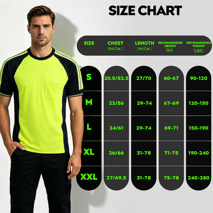 Custom Logo High Visibility Safety Work Shirts | Hi Vis Reflective Shirts