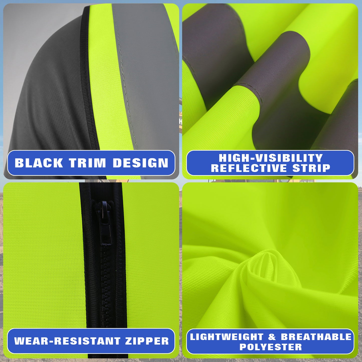 Shmimy Custom Logo Class 2 Reflective Safety Vest, ANSI/ISEA Standards Compliant
