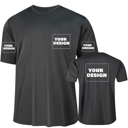 Shmimy Custom Men’s Dry Fit Workout Shirts Moisture Wicking Short Sleeve Athletic Work T-Shirts