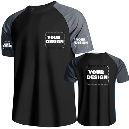 Shmimy Custom Men’s Dry Fit Workout Shirts Moisture Wicking Short Sleeve Athletic Work T-Shirts