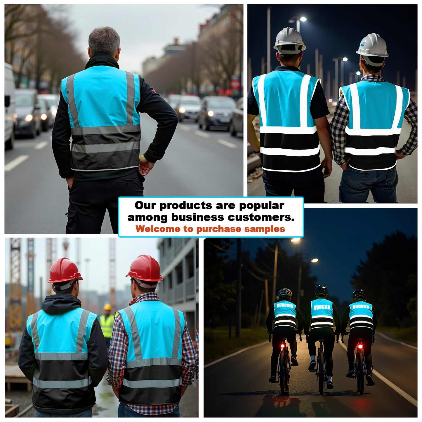 Shmimy Custom Safety Vest Class 2 High Visibility Reflective Vest 6 Pocket