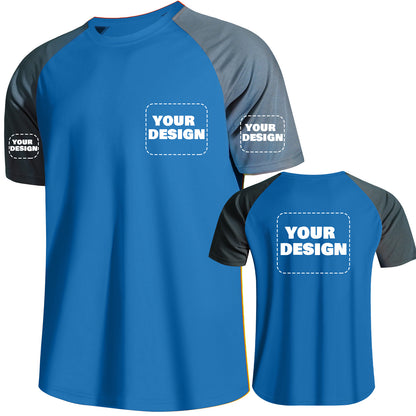 Shmimy Custom Men’s Dry Fit Workout Shirts Moisture Wicking Short Sleeve Athletic Work T-Shirts