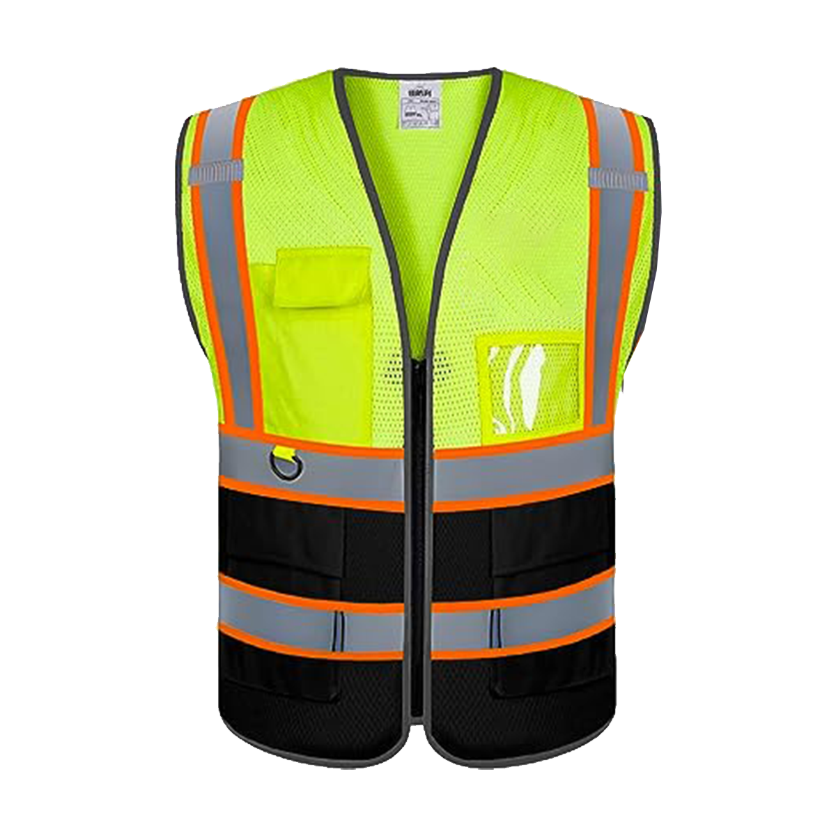 Custom High Visibility Reflective Safety Vest with Pockets | Personalized Logo for Construction, Men & Women