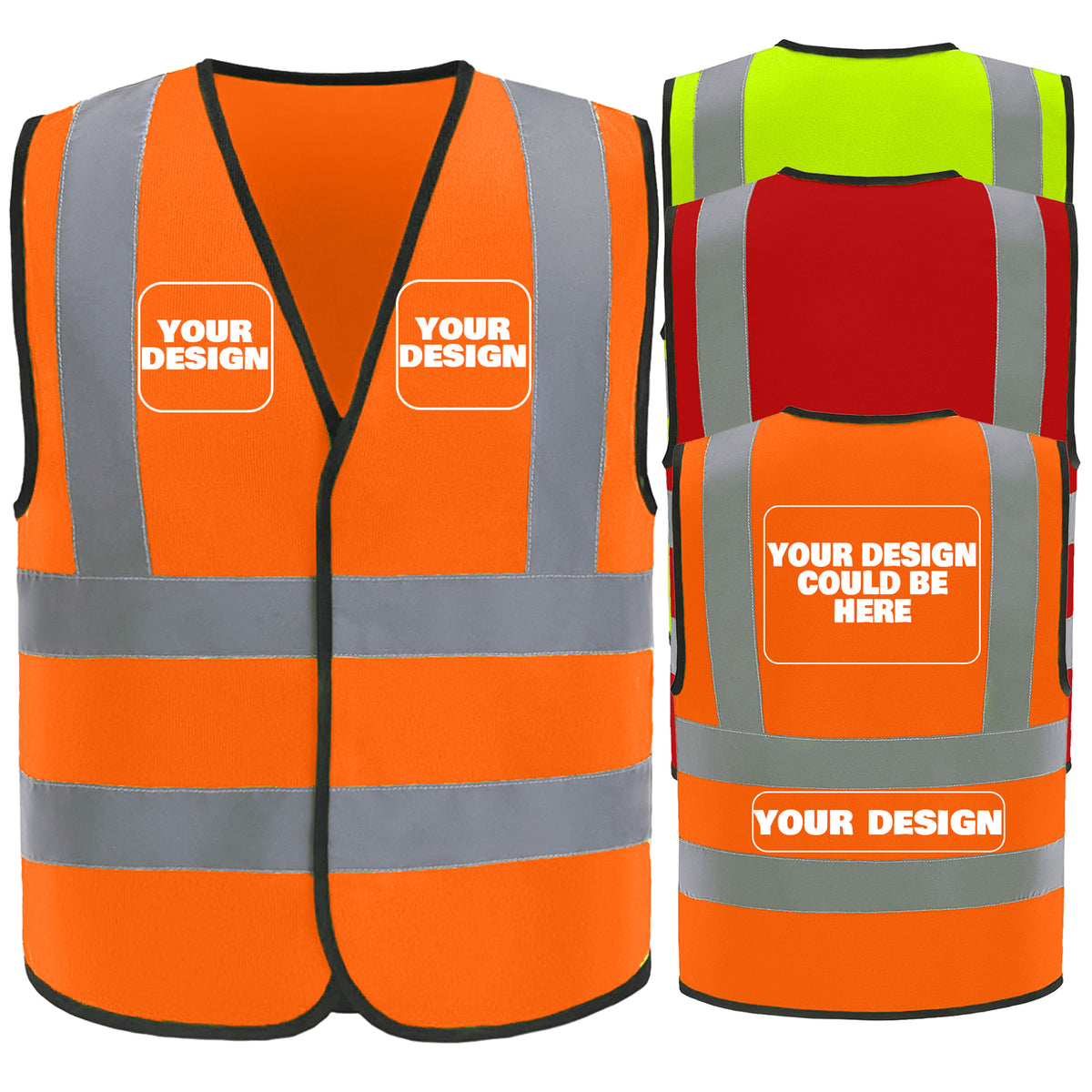 Custom safety vest customize hi vis vest reflective vest with logo