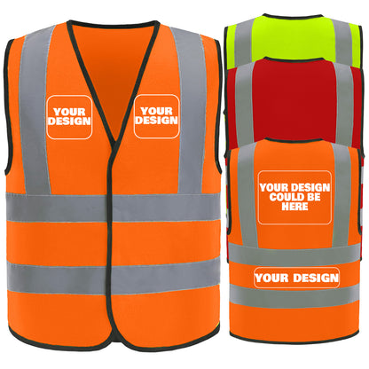 Custom safety vest customize hi vis vest reflective vest with logo