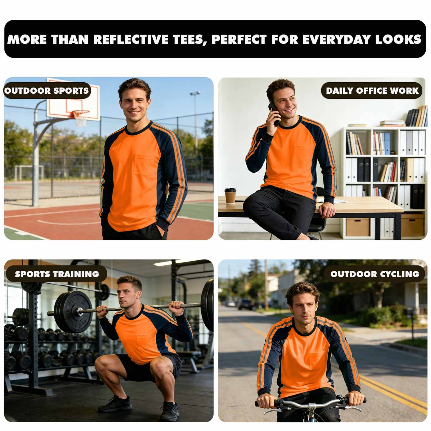 Custom Logo High Visibility Safety Work Shirts | Hi Vis Reflective Shirts