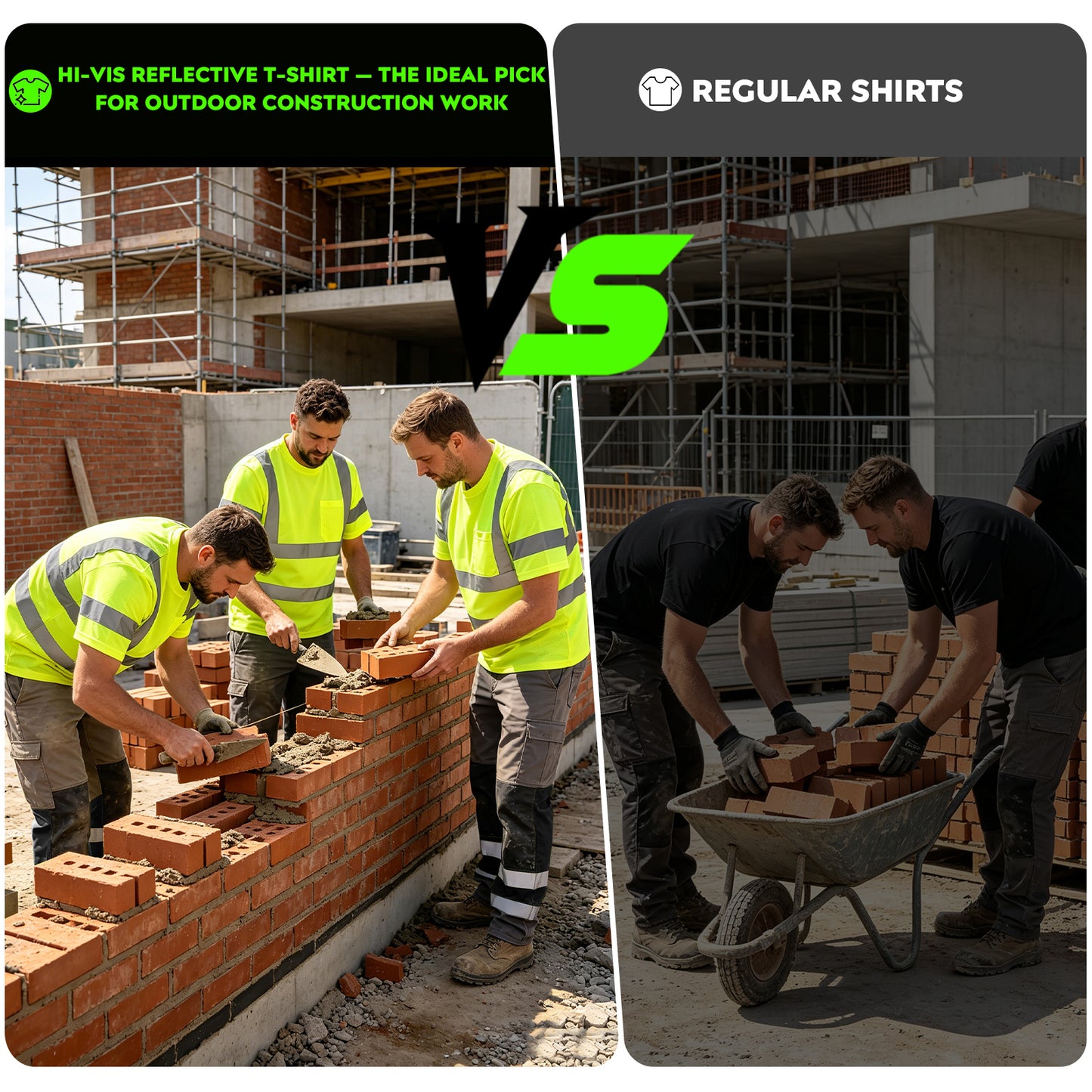 Shmimy Custom Logo High Visibility Shirts Class 3 Reflective Shirts ANSI with Pocket