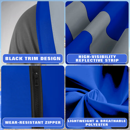 Shmimy Custom Logo Class 2 Reflective Safety Vest, ANSI/ISEA Standards Compliant