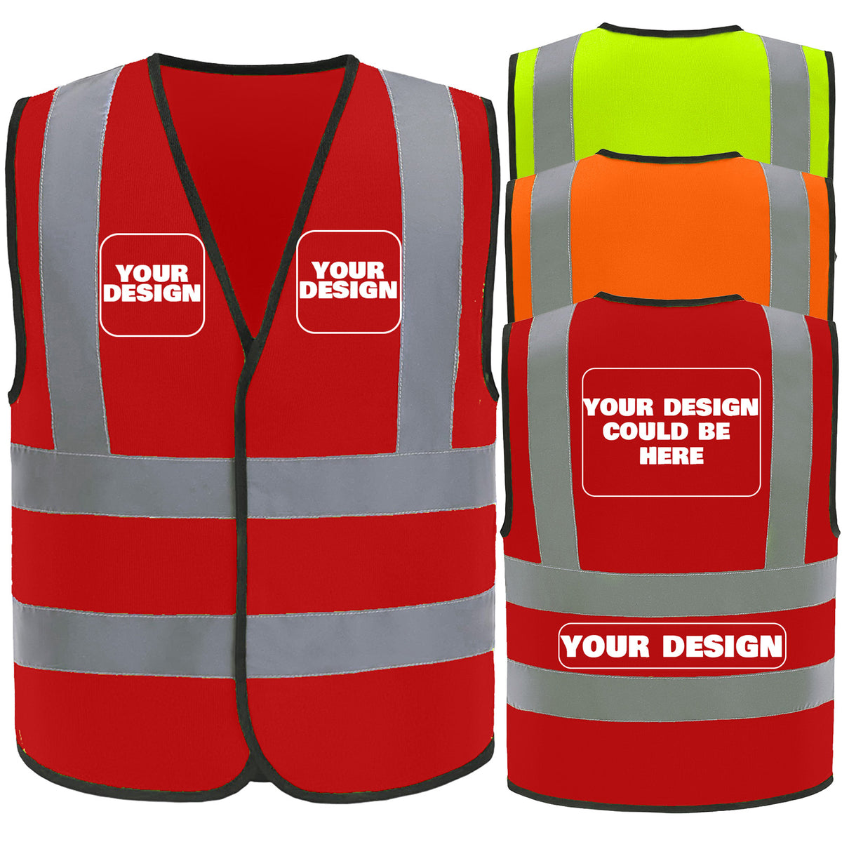 Custom safety vest customize hi vis vest reflective vest with logo