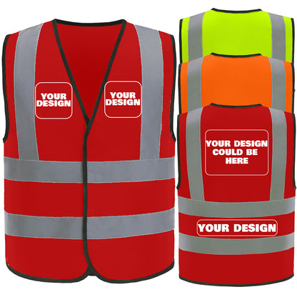 Custom safety vest customize hi vis vest reflective vest with logo