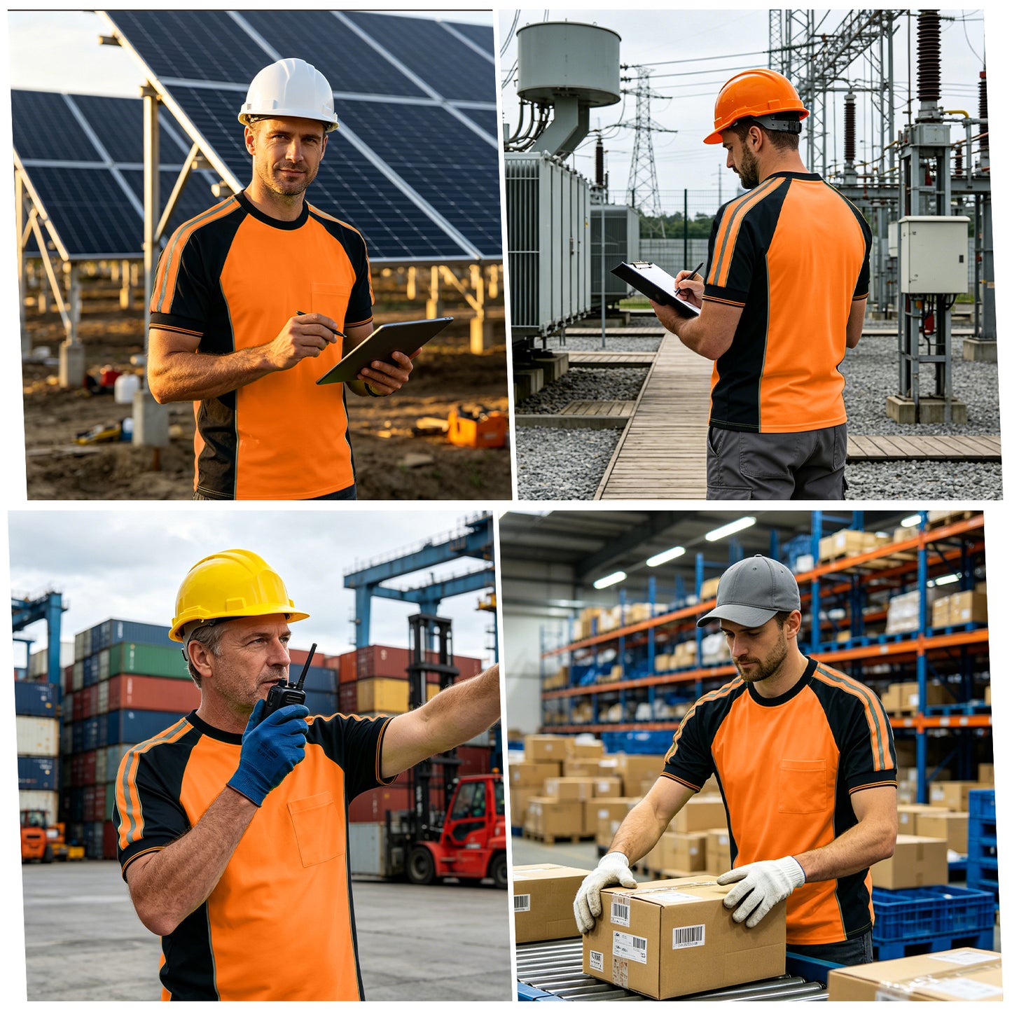 Custom Logo High Visibility Safety Work Shirts | Hi Vis Reflective Shirts