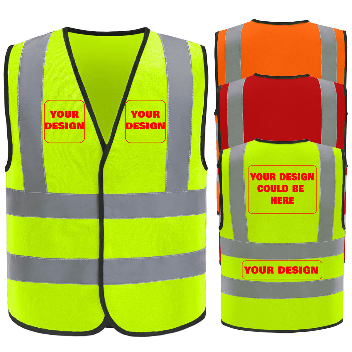 Custom safety vest customize hi vis vest reflective vest with logo