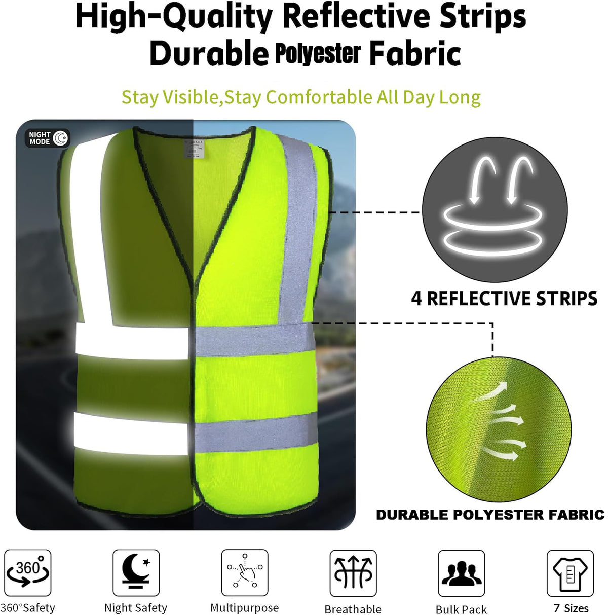 Custom safety vest customize hi vis vest reflective vest with logo
