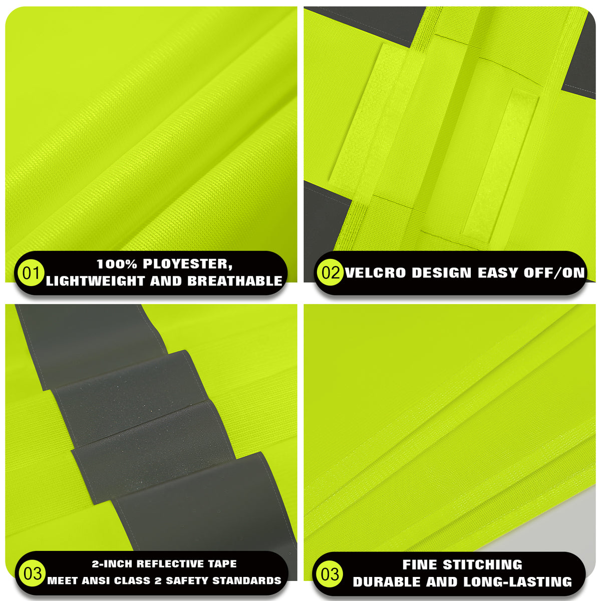 Custom safety vest customize hi vis vest reflective vest with logo