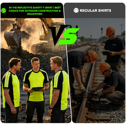 Custom Logo High Visibility Safety Work Shirts | Hi Vis Reflective Shirts