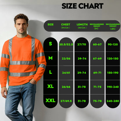 Shmimy Custom Logo High Visibility Shirts Class 3 Reflective Shirts ANSI with Pocket Safety Shirts