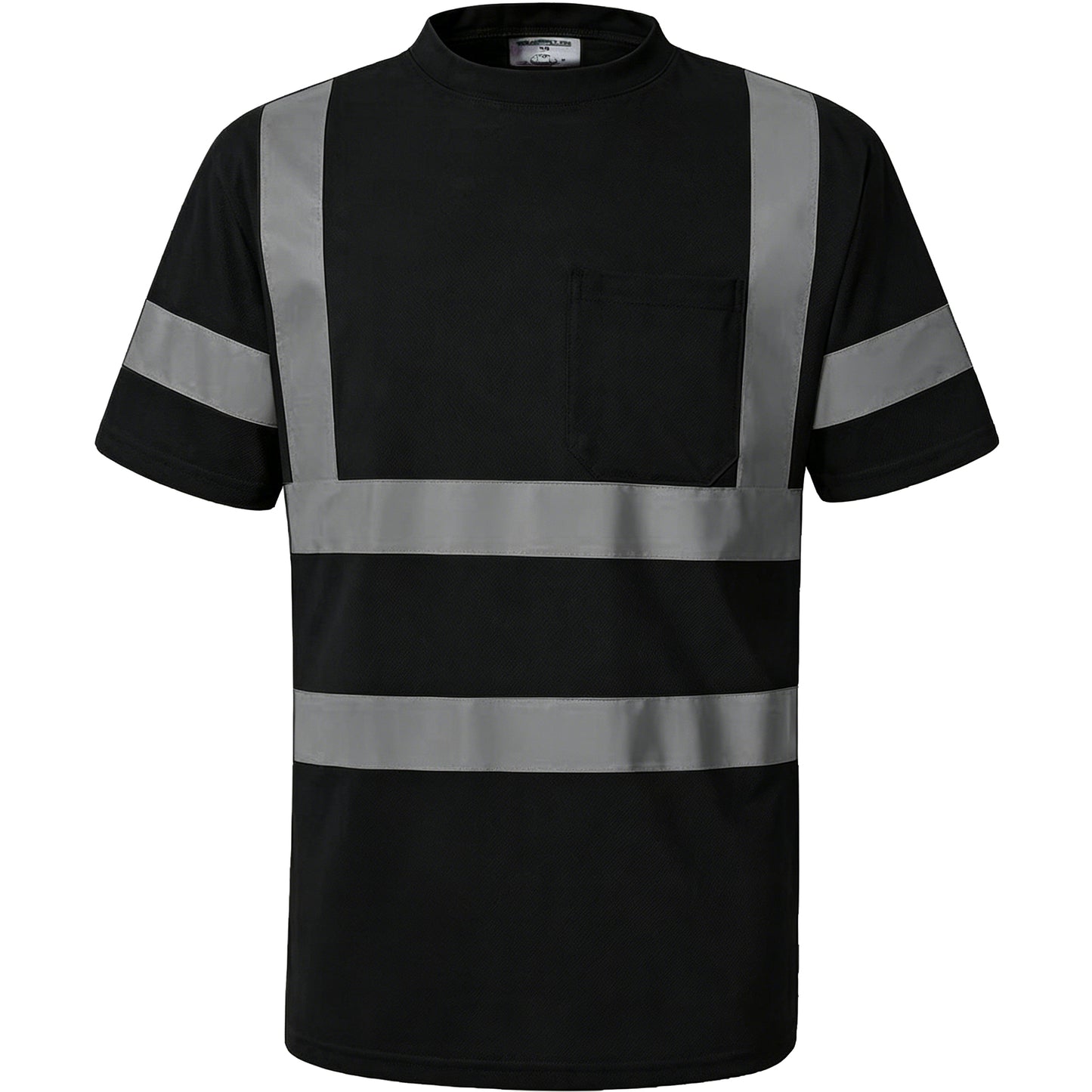 Shmimy Custom Logo High Visibility Shirts Class 3 Reflective Shirts ANSI with Pocket Safety Shirts