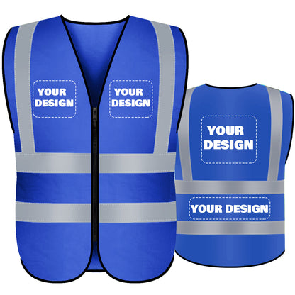 Shmimy Custom Logo Class 2 Reflective Safety Vest, ANSI/ISEA Standards Compliant