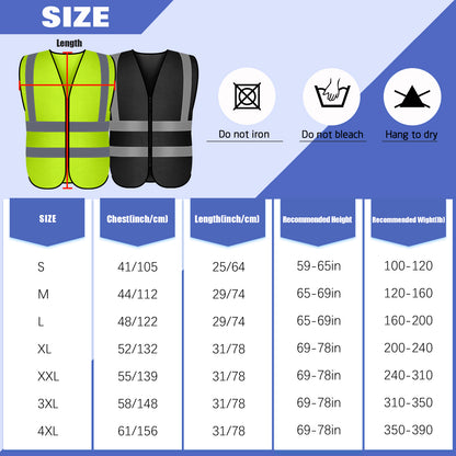 Shmimy Custom Logo Class 2 Reflective Safety Vest, ANSI/ISEA Standards Compliant