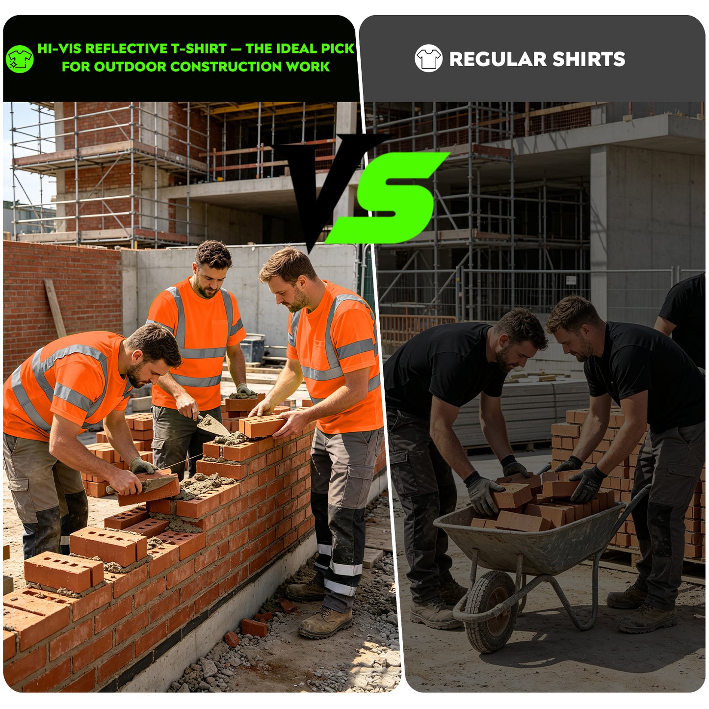 Shmimy Custom Logo High Visibility Shirts Class 3 Reflective Shirts ANSI with Pocket