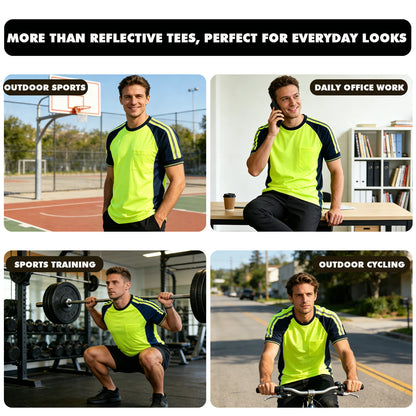 Custom Logo High Visibility Safety Work Shirts | Hi Vis Reflective Shirts